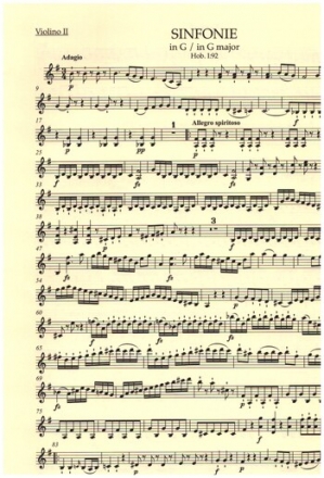 Sinfonie G-Dur Nr.92 Hob.I:92 - Oxford fr Orchester Violine 2