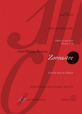 Zoroastre (Version de 1756)  Klavierauszug (frz)