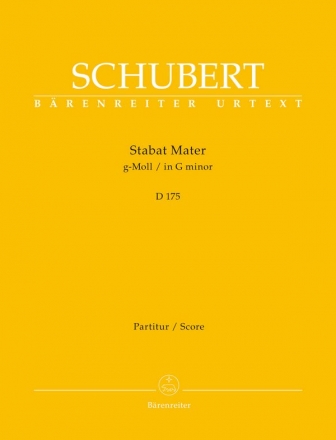 Stabat mater g-Moll D175 fr gem Chor und Orchester Partitur
