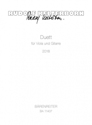 Duett fr Viola und Gitarre 2 Spielpartituren