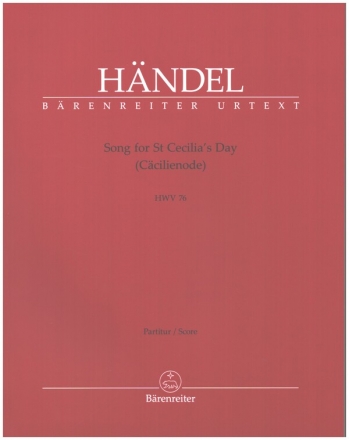 Song for St Cecilia's Day HWV76 fr Soli, gem Chor, Orchester Partitur (en)