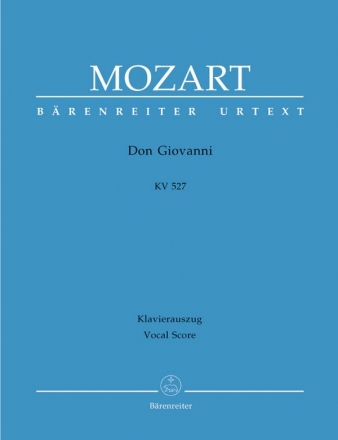 Don Giovanni KV527  Klavierauszug (it/dt),  gebunden