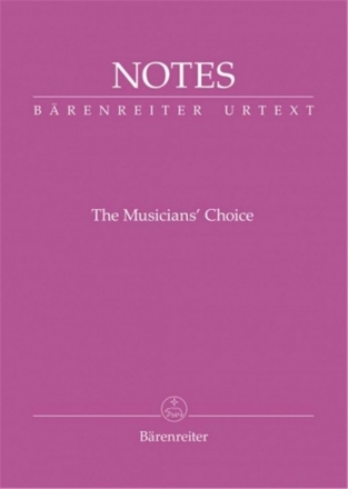 Notizbuch Notes - The Musician's Choice Umschlag Saint-Saens-violett (Mindestabnahme 10 Stk)
