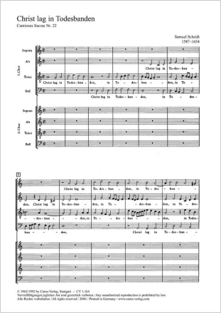 Christ lag in Todesbanden Coro SATB/SATB P