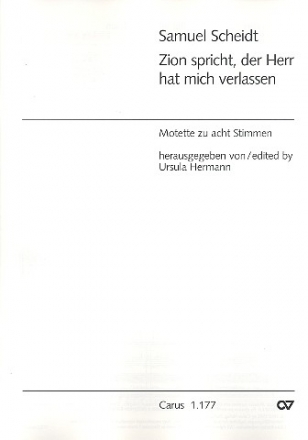 Zion spricht der Herr hat mich verlassen fr 8 gem Stimmen (zweichrig) a cappella Partitur  (dt)