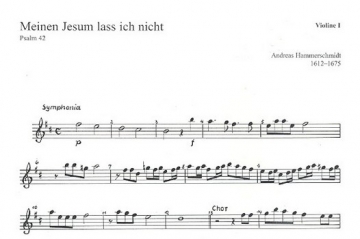 Meinen Jesum lass ich nicht fr 5 Stimmen (SSATB) (gem Chor) und Instrumente Violine 1