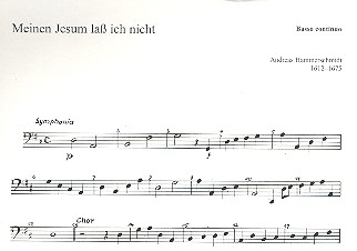 Meinen Jesum lass ich nicht für 5 Stimmen (SSATB) (gem Chor) und Instrumente Basso continuo