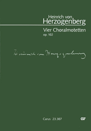 4 Choralmotetten op.102 fr gem Chor a cappella Partitur