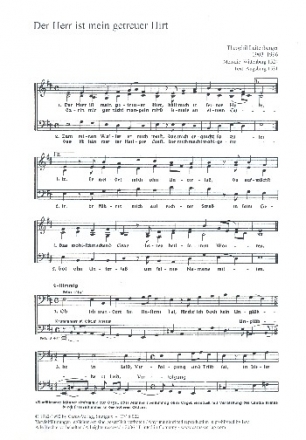 Der Herr ist mein getreuer Hirt fr gem Chor (SAM) a cappella Partitur