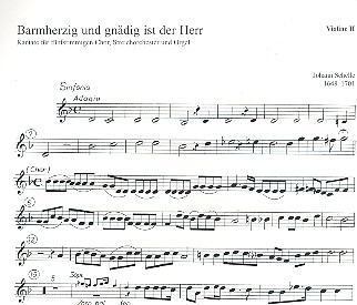 Barmherzig und gndig ist der Herr fr gem Chor, Streicher und Orgel Violine 2