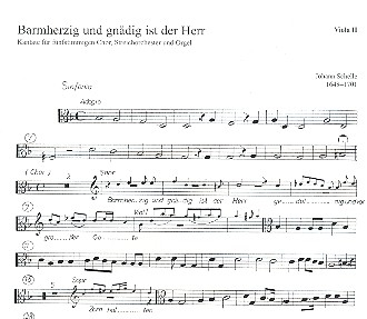 Barmherzig und gndig ist der Herr fr gem Chor, Streicher und Orgel Viola 2