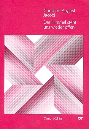 Der Himmel steht uns wieder offen fr Tenor (Sopran) solo, 2 Trompeten, 2 Violinen, Viola und Bc Partitur