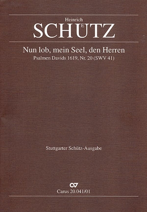 Nun lob, mein Seel, den Herren SWV41 fr 2 Favorit-Chre und Bc,  Partitur