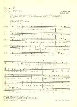 Domine ex audio Psalm 143 fr gem Chor (SSATTB) a cappella Partitur