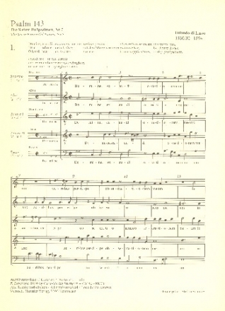 Domine ex audio Psalm 143 fr gem Chor (SSATTB) a cappella Partitur