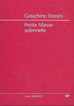 Petite Messe solenelle fr Soli, Chor und Instrumente Studienpartitur
