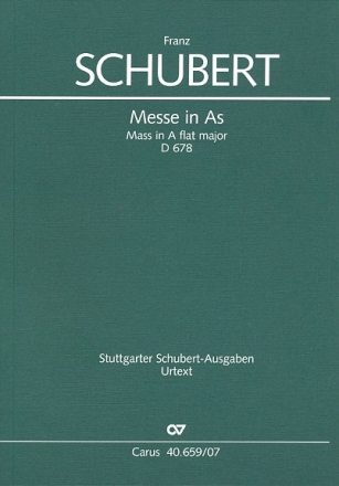 Messe As-Dur D678 2.Fassung fr Soli, gem Chor und Orchester Studienpartitur