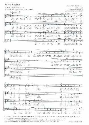 Salve Regina op.107,4 fr gem Chor a cappella Partitur