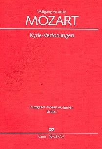 Kyrie-Vertonungen fr gem Chor und Orchester Studienpartitur