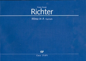 Missa in A fr Soli, gem Chor und Orchester Partitur