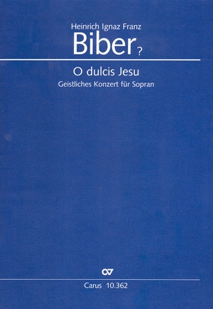 O dulcis Jesu fr Sopran, Violine (scordato) und Bc Partitur mit Violine in Klangnotation
