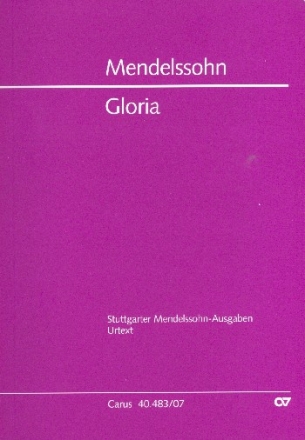 Gloria Es-Dur fr Soli (SSATB) , gem Chor und Orchester Studienpartitur