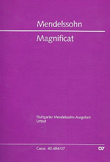 Magnificat D-Dur  fr Soli, gem Chor und Orchester Studienpartitur