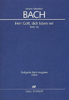 Herr Gott, dich loben wir Kantate Nr.16 BWV16 Studienpartitur (dt/en)