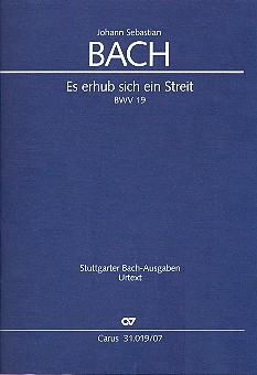 Es erhub sich ein Streit Kantate Nr.19 BWV19 Studienpartitur (en/dt)