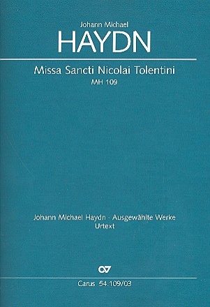 Missa Sancti Nicolai Tolentini MH109 fr Soli, Frauenchor und Instrumente Klavierauszug