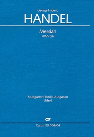 The Messiah HWV56 (without variant Movements) for soli, mixed chorus and orchestra vocal score for the chorus (en)