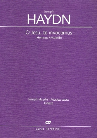 O Jesu, te invocamus fr gem Chor und Orchester Klavierauszug