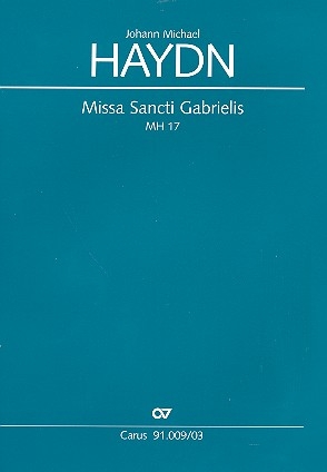 Missa Sancti Gabrielis MH17 fr Soli, gem Chor und Orchester Klavierauszug