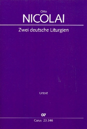 2 deutsche Liturgien fr Soli und gem Chor a cappella Partitur