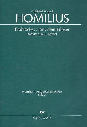 Frohlocke, Zion, dein Erlser HoWVII.5 fr Soli, gem Chor und Instrumente Partitur