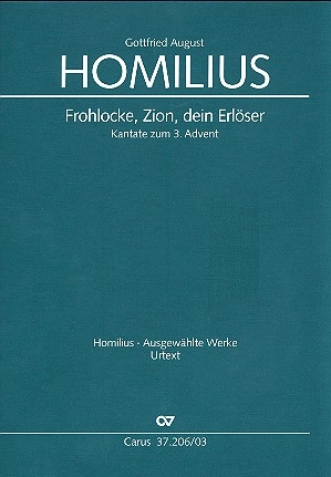 Frohlocke Zion dein Erlser HoWVII.5 fr Soli, gem Chor und Instrumente Klavierauszug