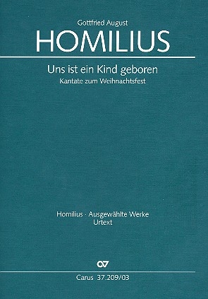 Uns ist ein Kind geboren HoWVII.13 fr Soli, gem Chor und Orchester Klavierauszug