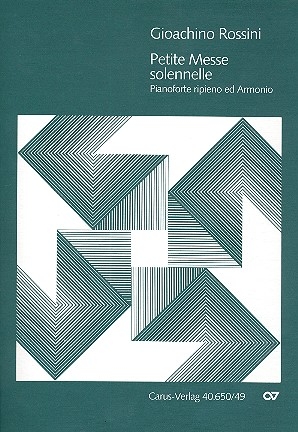 Petite Messe solennelle fr Soli, gem Chor, 2 Klaviere und Harmonium Stimmensatz (Klavierauszug und Einzelstimmen)