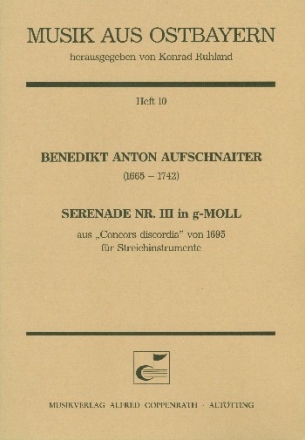 Serenade g-Moll Nr.3 fr 3 Violinen, Viola, Violoncello Partitur