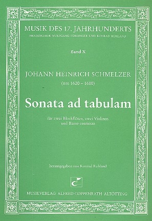 Sonata ad tabulam fr 2 Blockflten (Flten), 2 Violinen und Bc Partitur