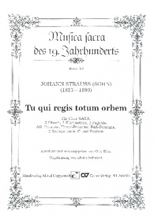 Tu qui regis totum orbem fr gem Chor, Blser und Pauken Orgelauszug