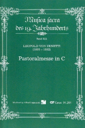Pastoralmesse iC-Dur fr Soli, gem Chor und Orchester Partitur