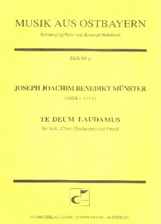 Te Deum laudamus fr Soli, gem Chor, Orchester und Orgel Partitur (la/de)