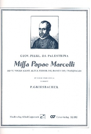 Missa Papae Marcelli fr gem Chor a cappella Partitur