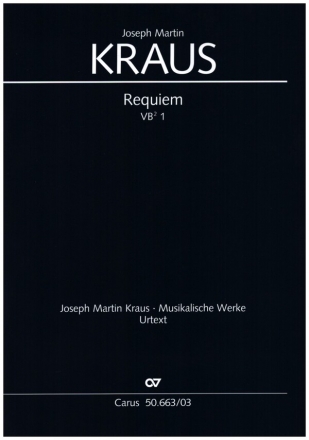 Requiem VB1 fr Soli, gem Chor und Orchester Klavierauszug
