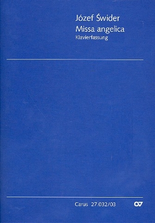 Missa angelica fr Sopran (Tenor), gem Chor und Orchester Klavierauszug (Orgelauszug)