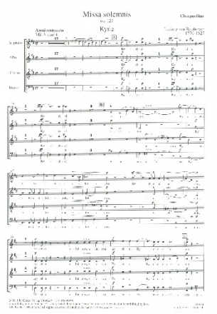 Missa solemnis D-Dur op.123 fr Soli, gem Chor und Orchester Chorpartitur