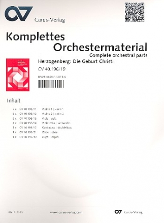 Die Geburt Christi fr Soli, gem Chor, Kinderchor, Orchester und Orgel Stimmensatz (Streicher 8-7-6-5-3)