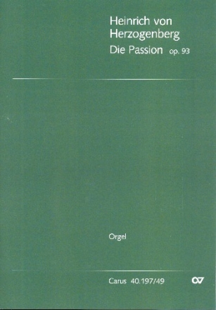 Die Passion op.93 fr Soli, gem Chor und Orchester Stimmensatz (Streicher 5-4-3-2-1)