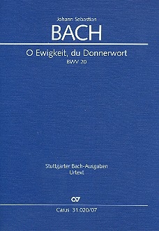 O Ewigkeit du Donnerwort Kantate Nr.20 BWV20 Studienpartitur (dt/en)